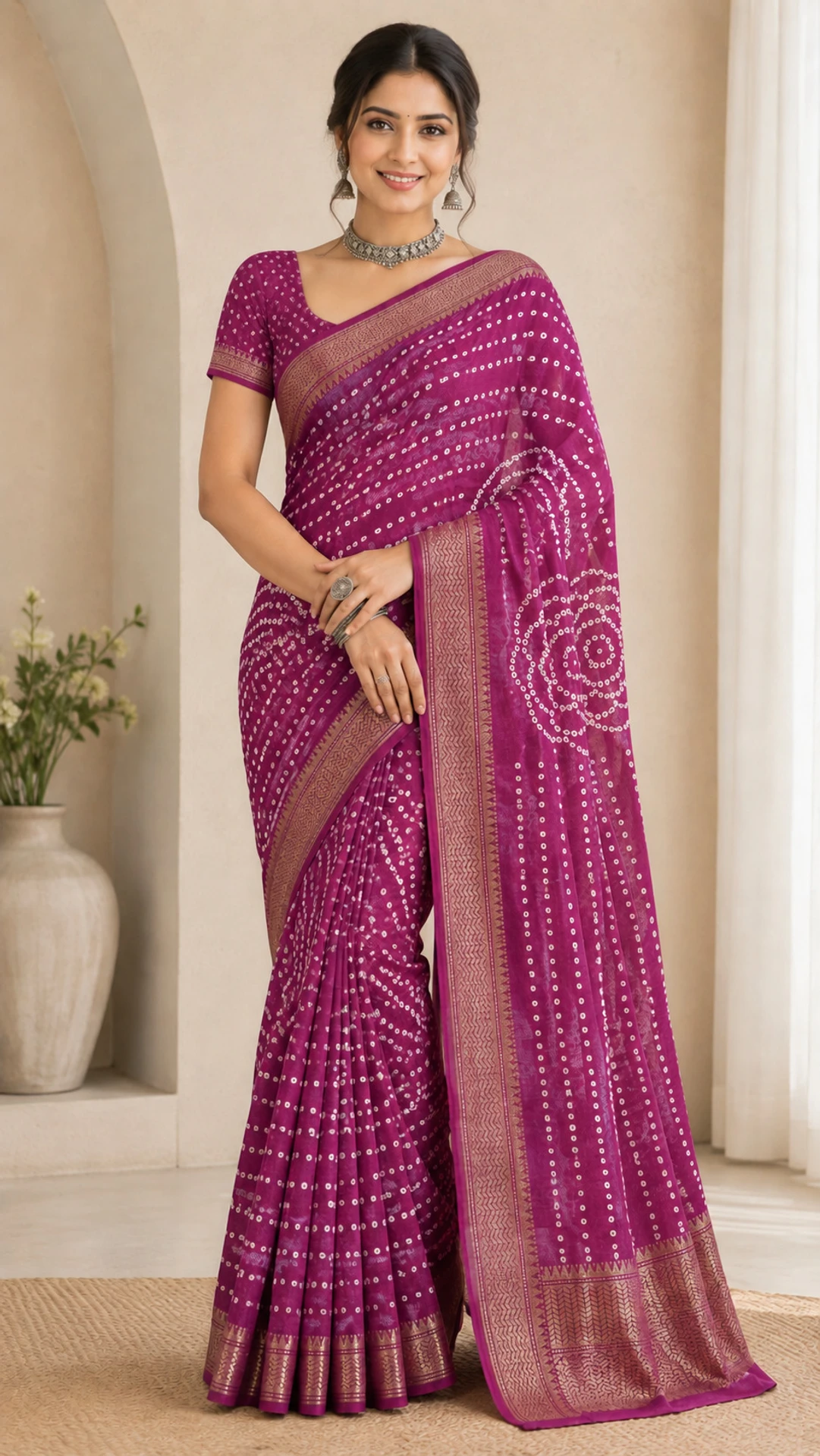Cotton Linen Saree
